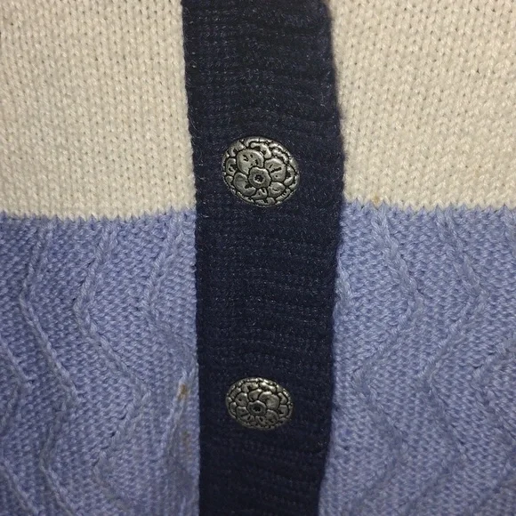 Vintage Northern Reflections Floral Embroidered Patchwork Cotton Blend Vest Knit - Picture 6 of 7